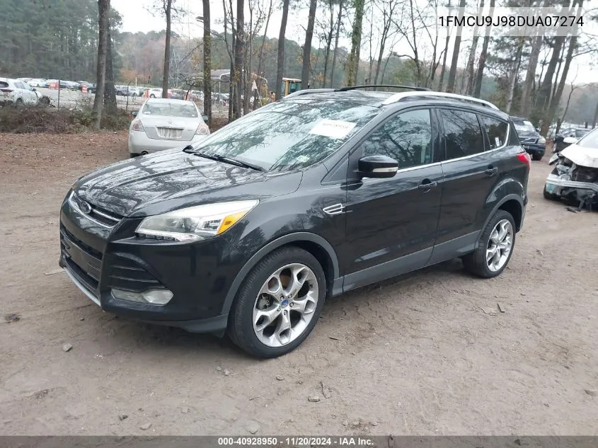 2013 Ford Escape Titanium VIN: 1FMCU9J98DUA07274 Lot: 40928950