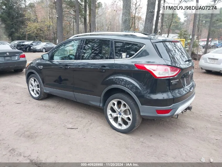 2013 Ford Escape Titanium VIN: 1FMCU9J98DUA07274 Lot: 40928950