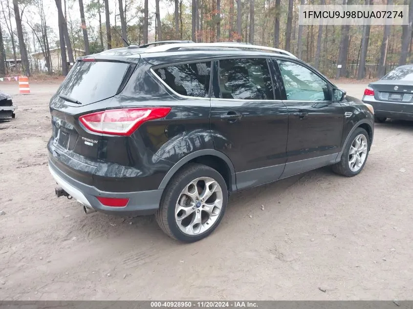 2013 Ford Escape Titanium VIN: 1FMCU9J98DUA07274 Lot: 40928950