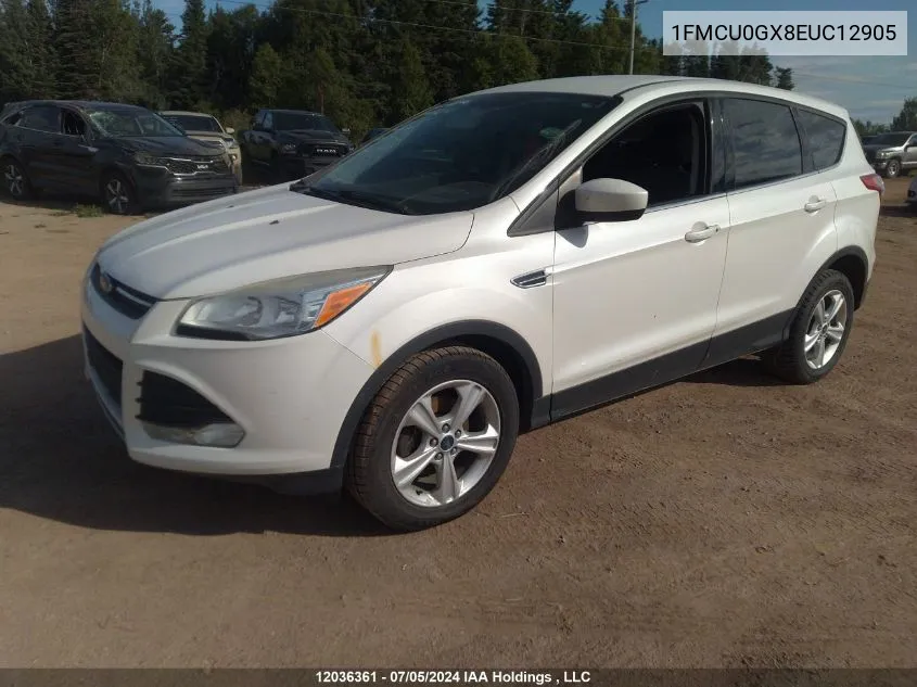 2014 Ford Escape Se VIN: 1FMCU0GX8EUC12905 Lot: 12036361