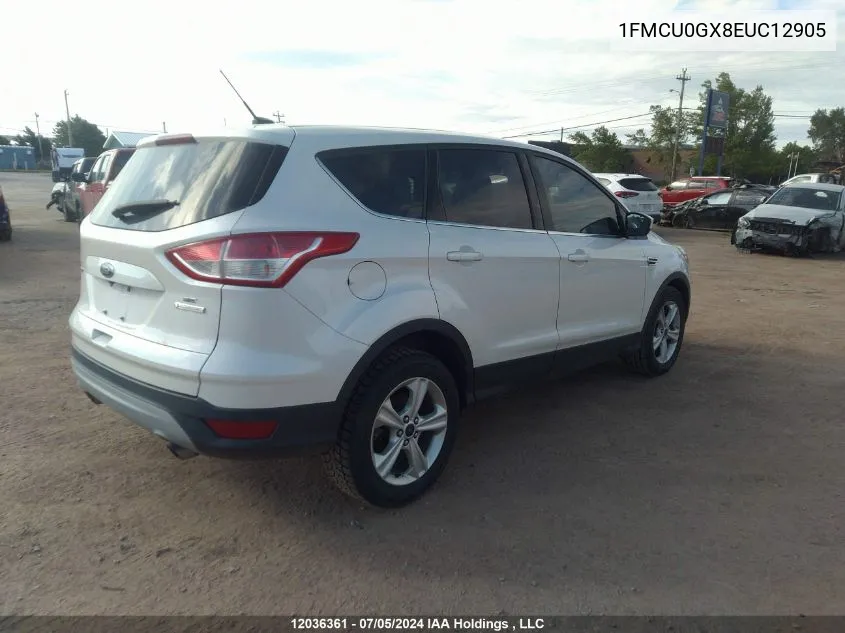 2014 Ford Escape Se VIN: 1FMCU0GX8EUC12905 Lot: 12036361