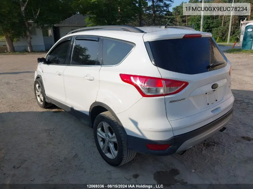 2014 Ford Escape Se VIN: 1FMCU0GX9EUC78234 Lot: 12069336