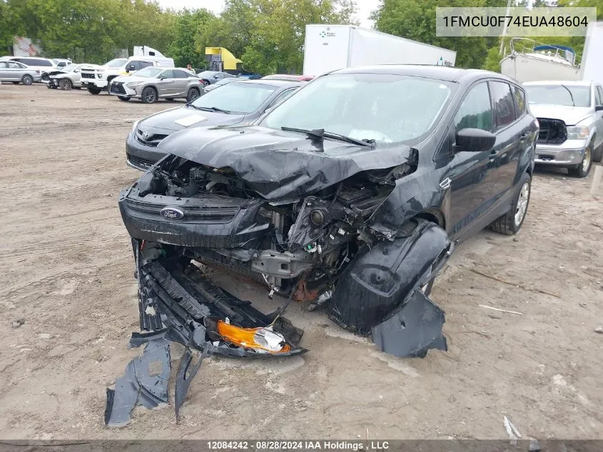 2014 Ford Escape S VIN: 1FMCU0F74EUA48604 Lot: 12084242