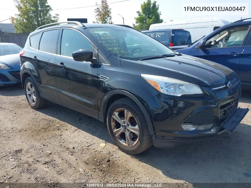 2014 Ford Escape Se VIN: 1FMCU9GX1EUA00447 Lot: 12087013