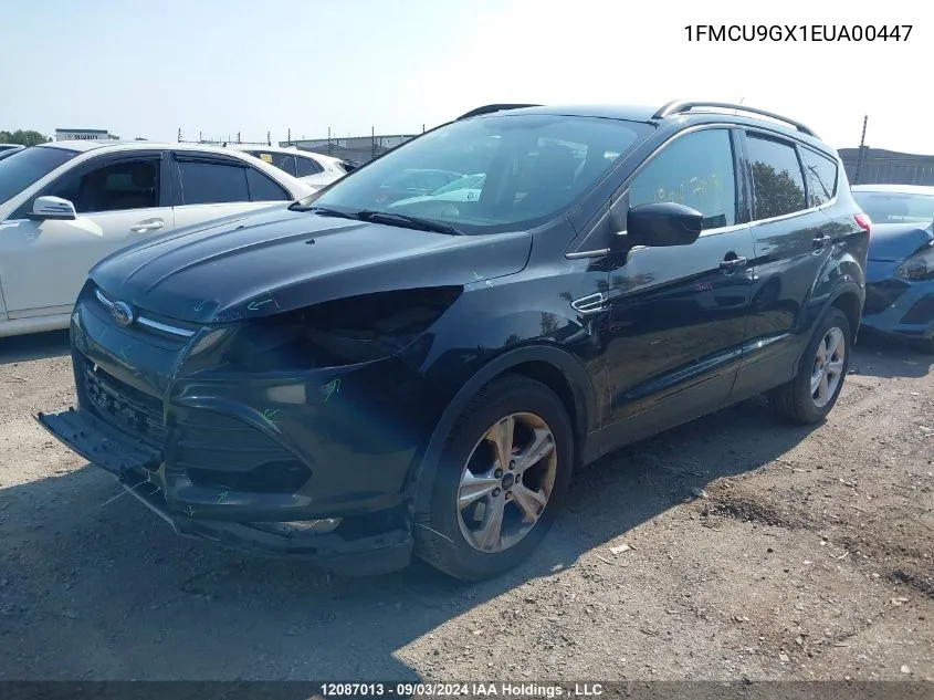 2014 Ford Escape Se VIN: 1FMCU9GX1EUA00447 Lot: 12087013