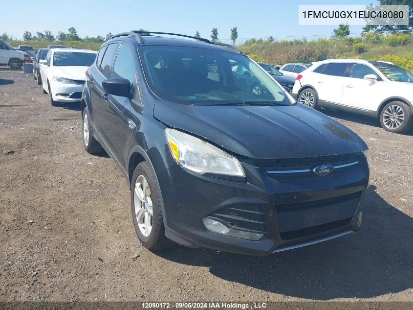 2014 Ford Escape Se VIN: 1FMCU0GX1EUC48080 Lot: 12090172