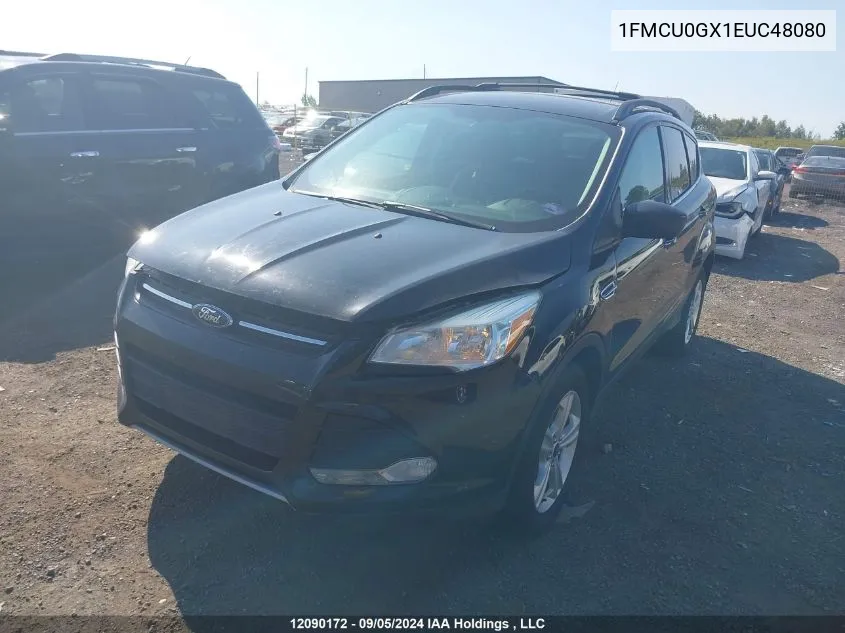 2014 Ford Escape Se VIN: 1FMCU0GX1EUC48080 Lot: 12090172