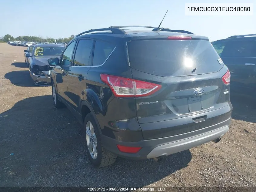 2014 Ford Escape Se VIN: 1FMCU0GX1EUC48080 Lot: 12090172