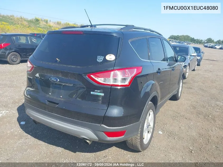 2014 Ford Escape Se VIN: 1FMCU0GX1EUC48080 Lot: 12090172