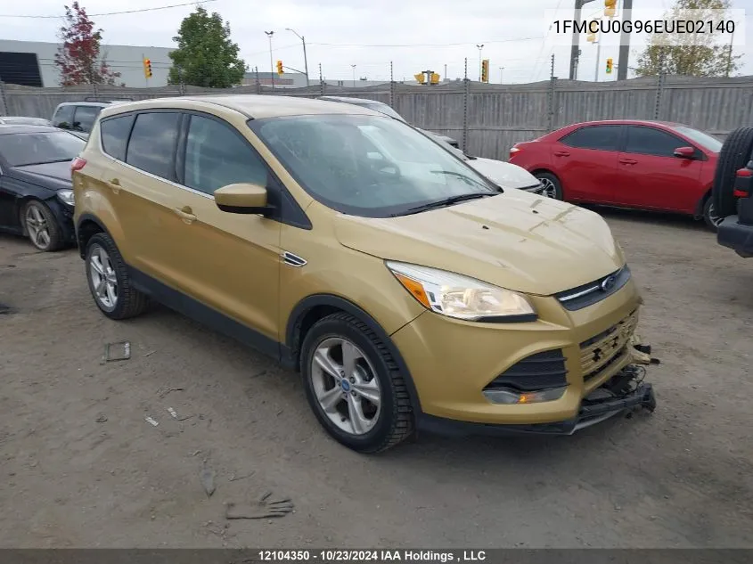 2014 Ford Escape VIN: 1FMCU0G96EUE02140 Lot: 12104350