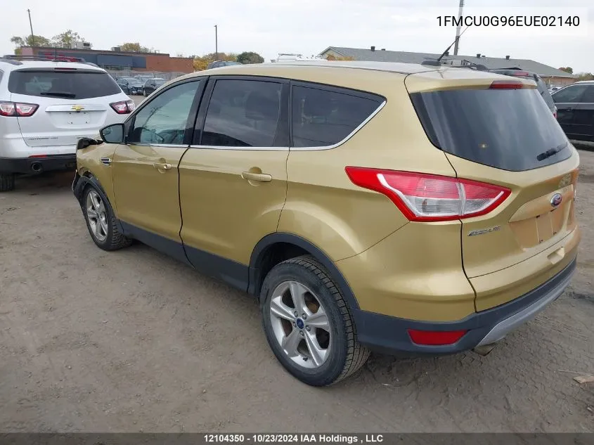 2014 Ford Escape VIN: 1FMCU0G96EUE02140 Lot: 12104350