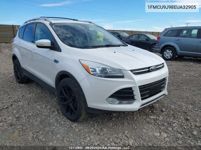 2014 Ford Escape Titanium VIN: 1FMCU9J98EUA32905 Lot: 12112953