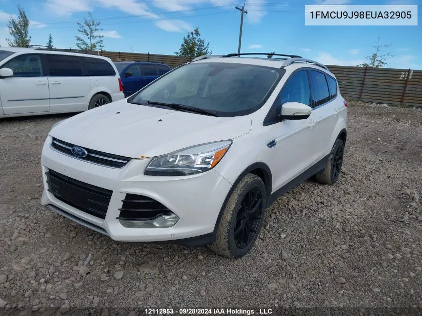 2014 Ford Escape Titanium VIN: 1FMCU9J98EUA32905 Lot: 12112953