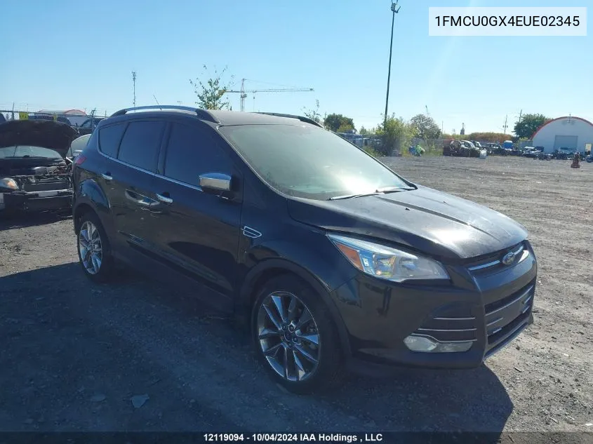 2014 Ford Escape VIN: 1FMCU0GX4EUE02345 Lot: 12119094