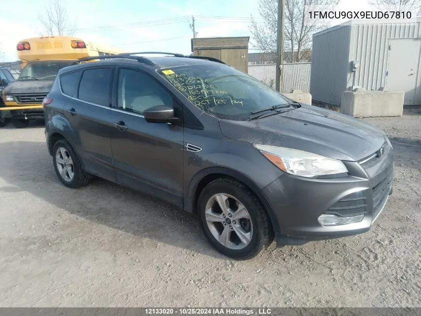 2014 Ford Escape Se VIN: 1FMCU9GX9EUD67810 Lot: 12133020