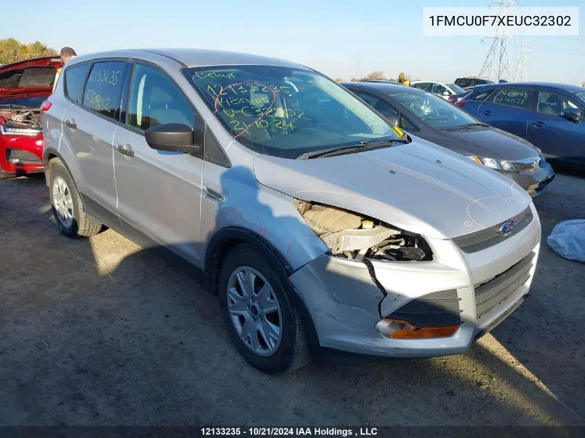 2014 Ford Escape VIN: 1FMCU0F7XEUC32302 Lot: 12133235