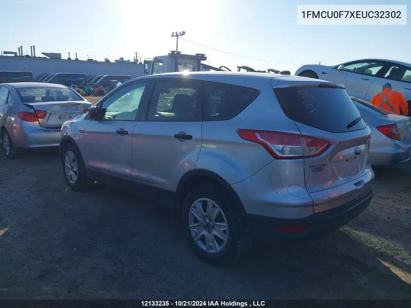 2014 Ford Escape VIN: 1FMCU0F7XEUC32302 Lot: 12133235