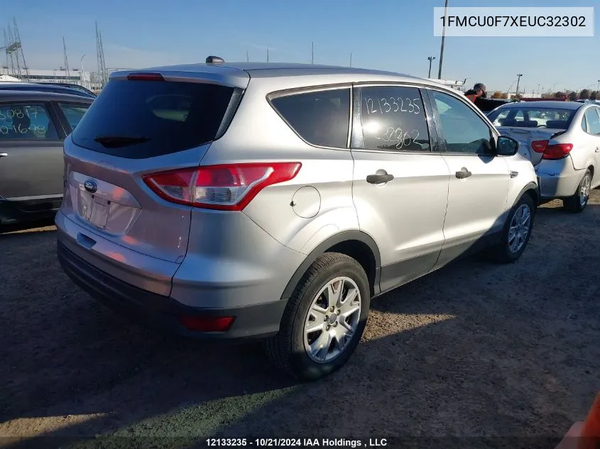 2014 Ford Escape VIN: 1FMCU0F7XEUC32302 Lot: 12133235