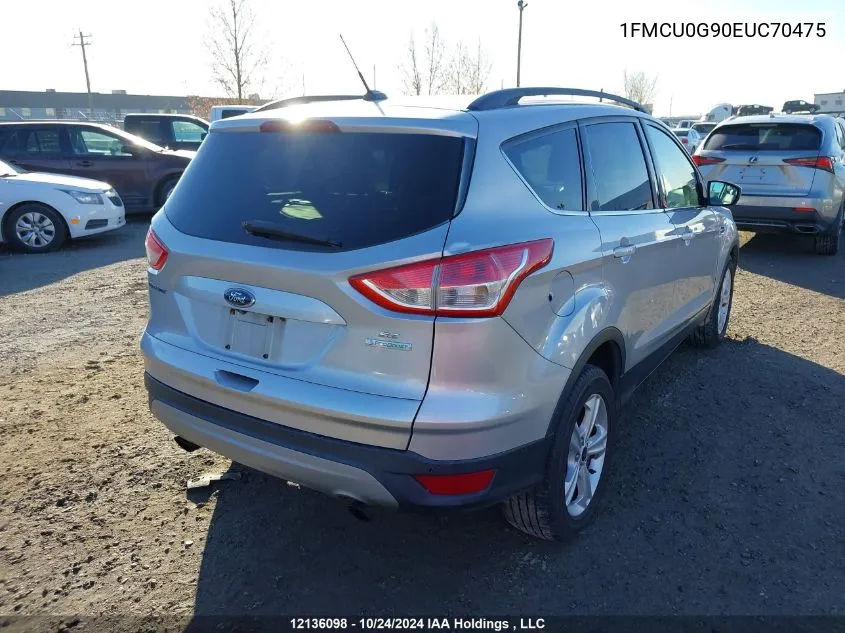 2014 Ford Escape Se VIN: 1FMCU0G90EUC70475 Lot: 12136098