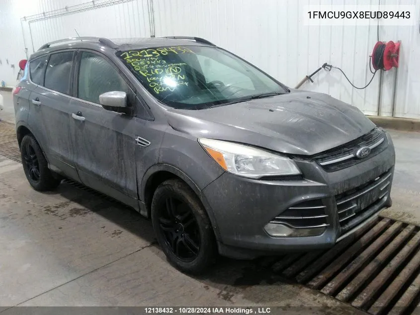 2014 Ford Escape Se VIN: 1FMCU9GX8EUD89443 Lot: 12138432