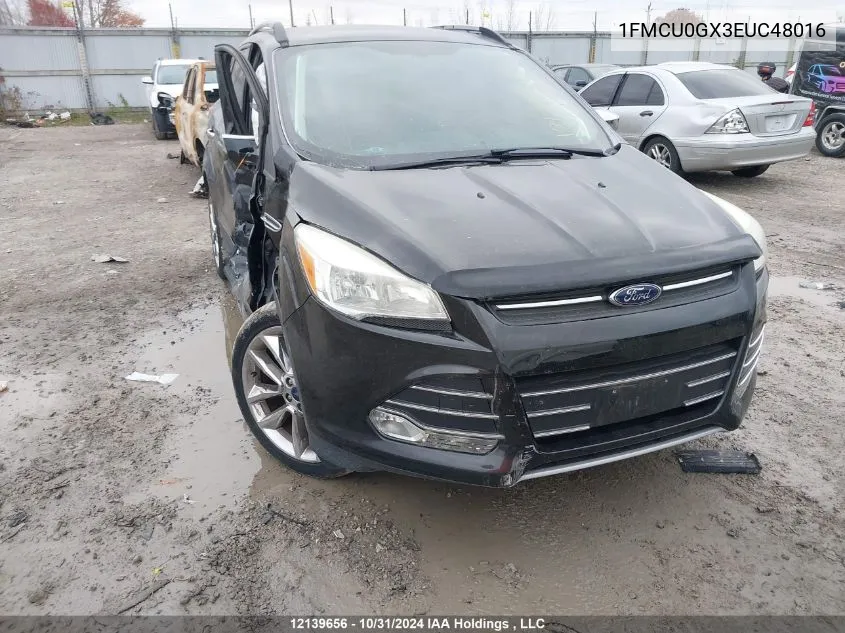 2014 Ford Escape Se VIN: 1FMCU0GX3EUC48016 Lot: 12139656