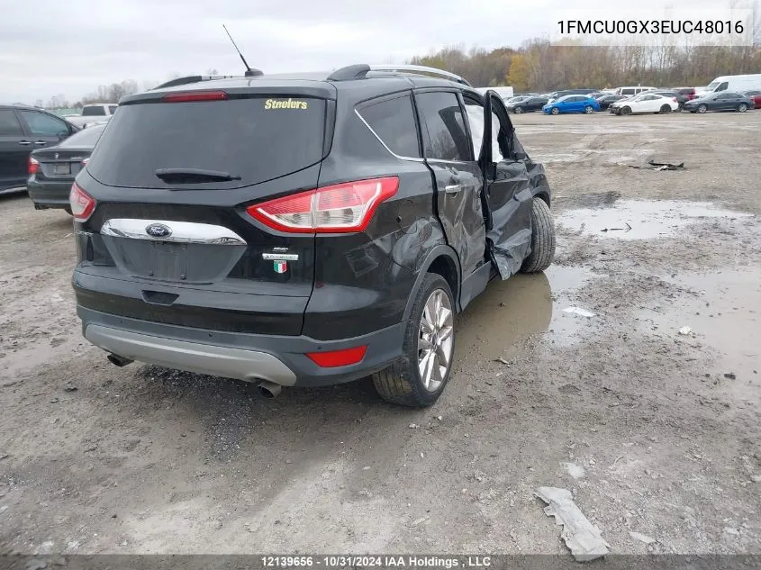 2014 Ford Escape Se VIN: 1FMCU0GX3EUC48016 Lot: 12139656