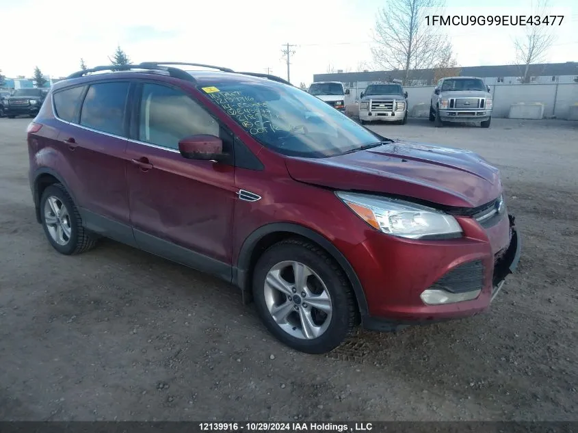 2014 Ford Escape Se VIN: 1FMCU9G99EUE43477 Lot: 12139916