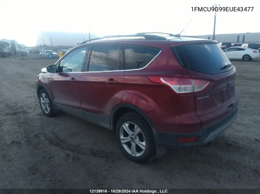 2014 Ford Escape Se VIN: 1FMCU9G99EUE43477 Lot: 12139916