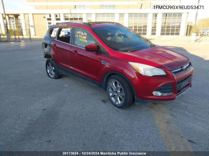 2014 Ford Escape Se VIN: 1FMCU9GX9EUD53471 Lot: 20173624