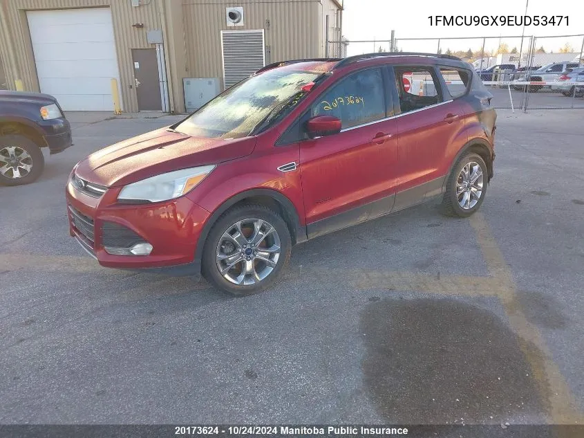 2014 Ford Escape Se VIN: 1FMCU9GX9EUD53471 Lot: 20173624