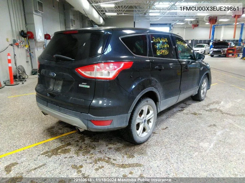 2014 Ford Escape Se VIN: 1FMCU0GX3EUE29861 Lot: 20180618