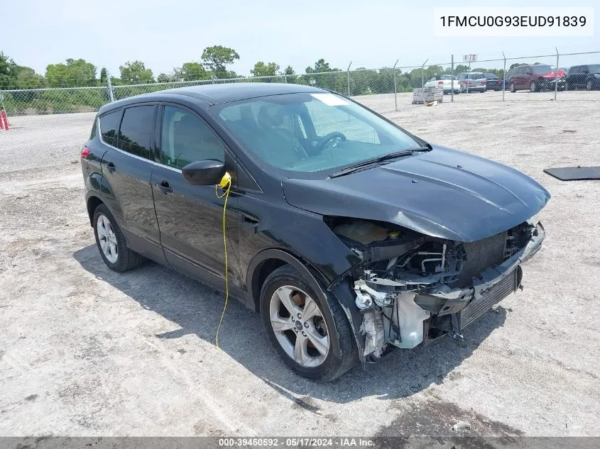 2014 Ford Escape Se VIN: 1FMCU0G93EUD91839 Lot: 39450592