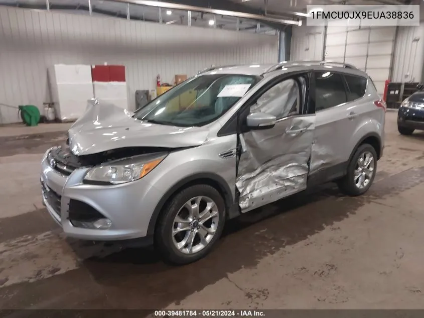 2014 Ford Escape Titanium VIN: 1FMCU0JX9EUA38836 Lot: 39481784