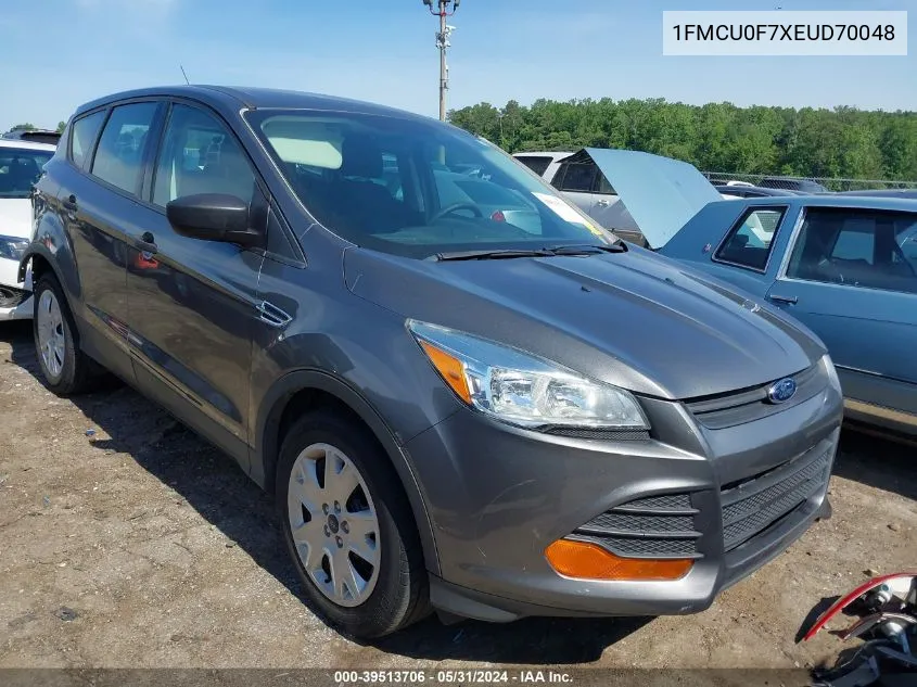 1FMCU0F7XEUD70048 2014 Ford Escape S