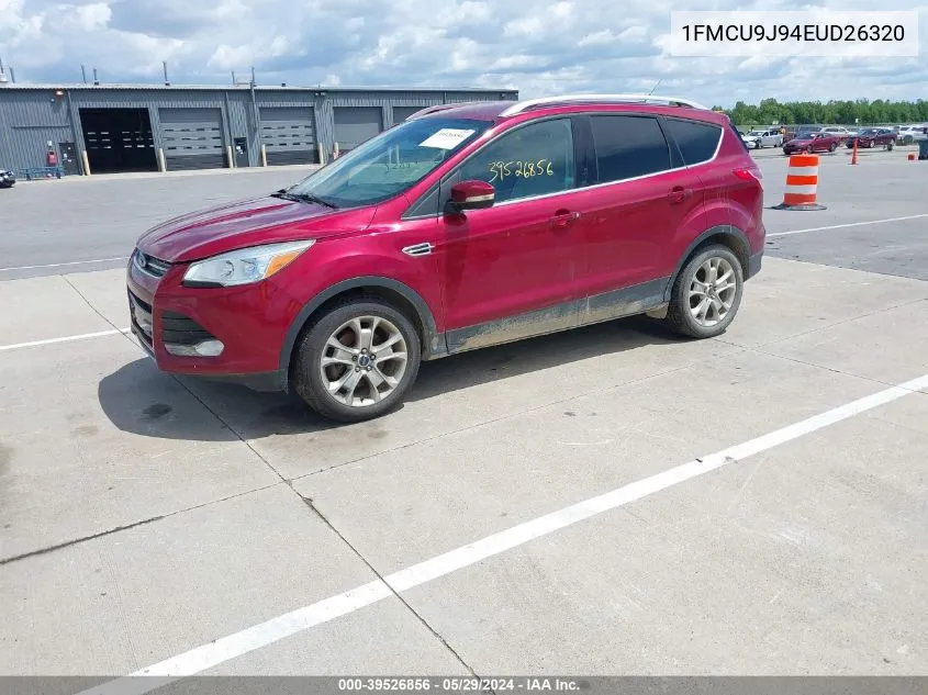 2014 Ford Escape Titanium VIN: 1FMCU9J94EUD26320 Lot: 39526856