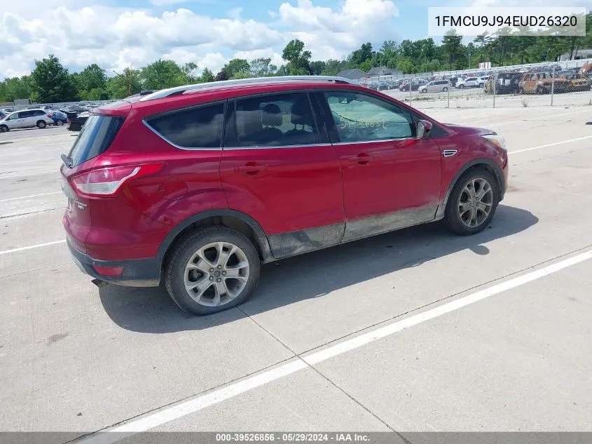 2014 Ford Escape Titanium VIN: 1FMCU9J94EUD26320 Lot: 39526856