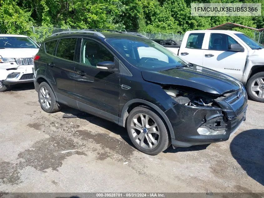 2014 Ford Escape Titanium VIN: 1FMCU0JX3EUB53366 Lot: 39528701