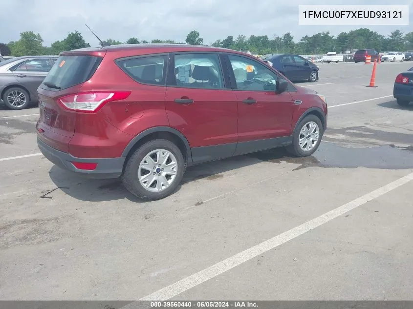 2014 Ford Escape S VIN: 1FMCU0F7XEUD93121 Lot: 39560440