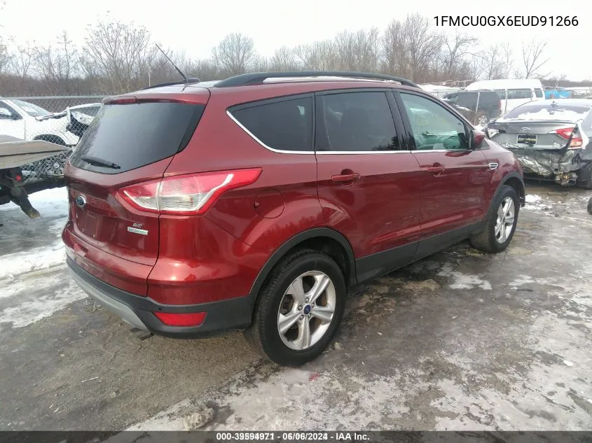 2014 Ford Escape Se VIN: 1FMCU0GX6EUD91266 Lot: 39594971