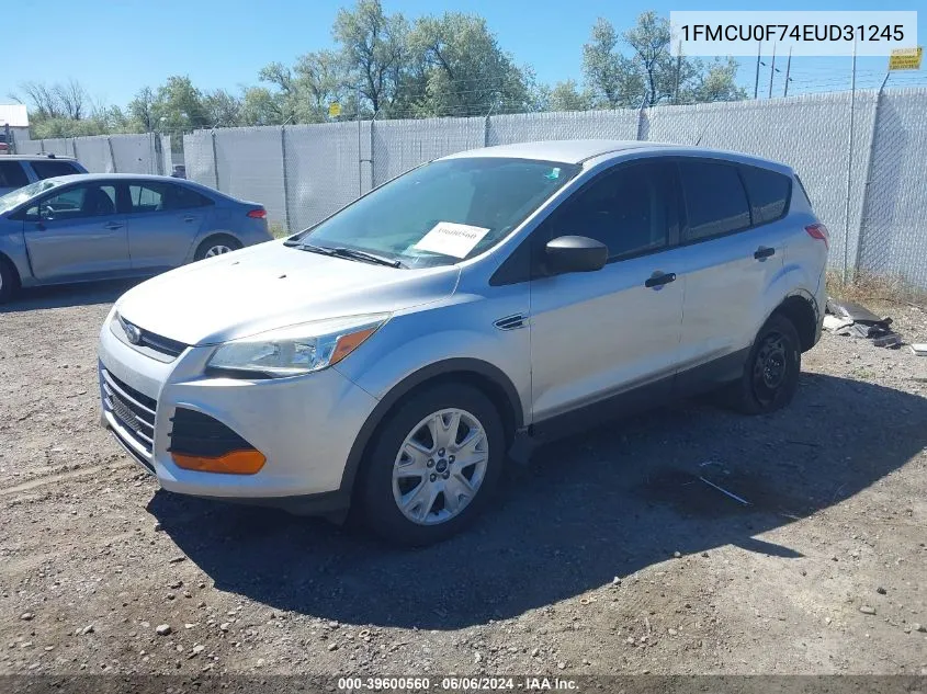 2014 Ford Escape S VIN: 1FMCU0F74EUD31245 Lot: 39600560