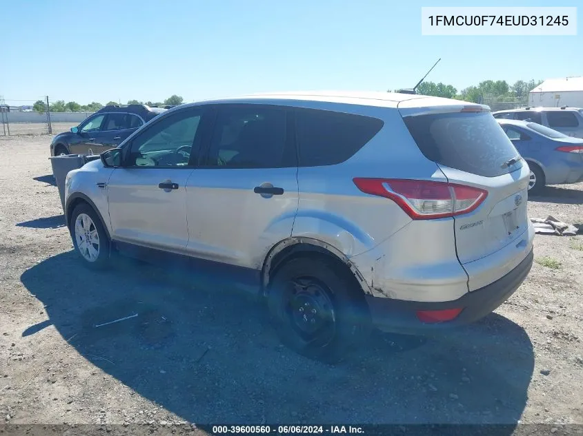 2014 Ford Escape S VIN: 1FMCU0F74EUD31245 Lot: 39600560