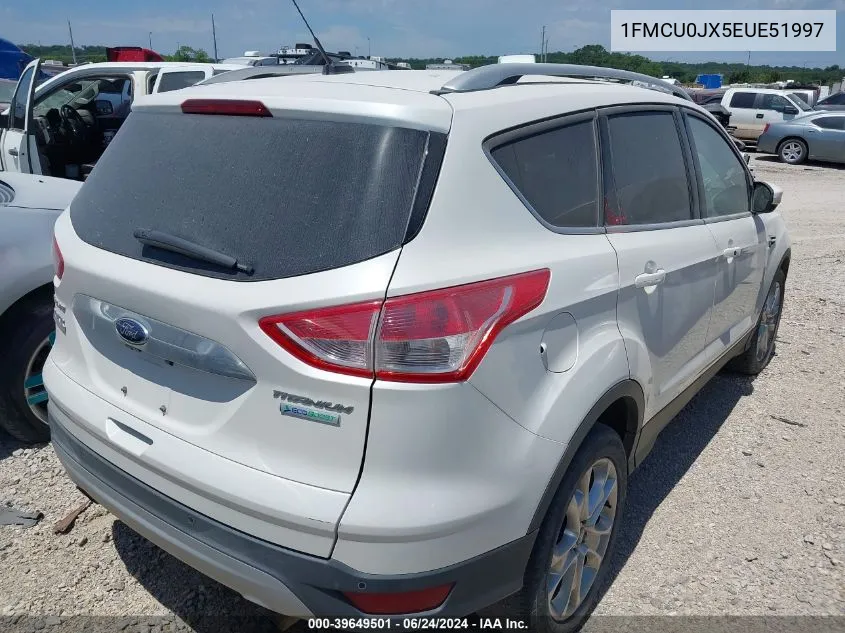 2014 Ford Escape Titanium VIN: 1FMCU0JX5EUE51997 Lot: 39649501