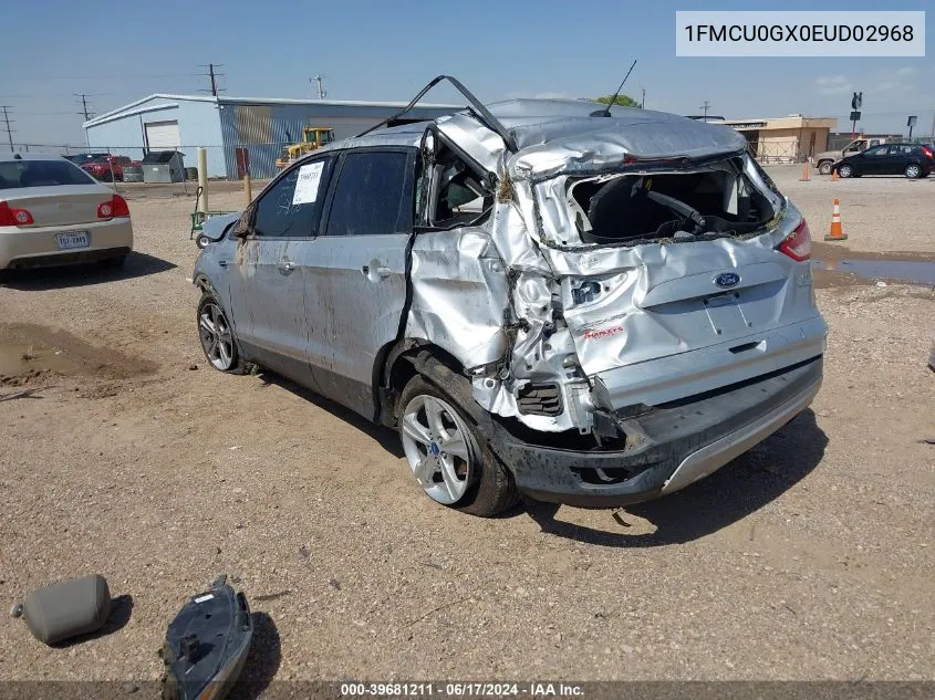 2014 Ford Escape Se VIN: 1FMCU0GX0EUD02968 Lot: 39681211