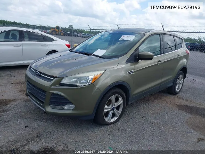 2014 Ford Escape Se VIN: 1FMCU9G94EUA79193 Lot: 39693967