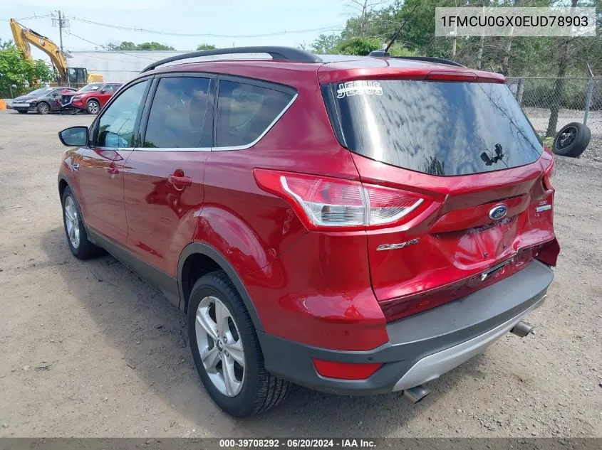 2014 Ford Escape Se VIN: 1FMCU0GX0EUD78903 Lot: 39708292