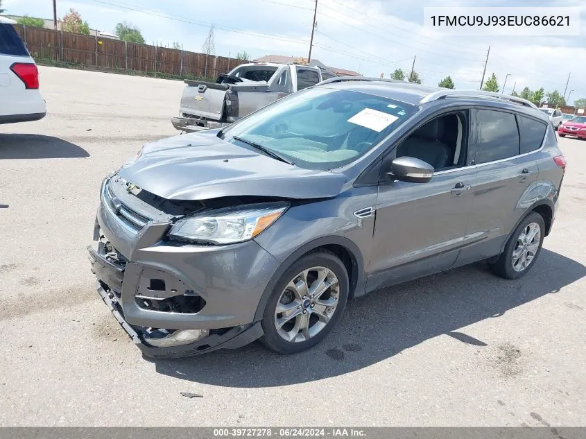 2014 Ford Escape Titanium VIN: 1FMCU9J93EUC86621 Lot: 39727278