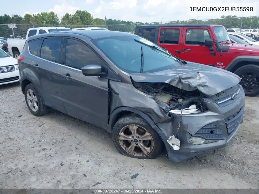 2014 Ford Escape Se VIN: 1FMCU0GX2EUB55598 Lot: 39728247