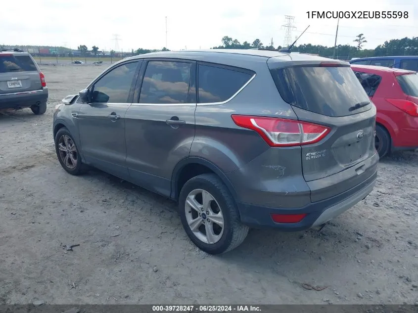 2014 Ford Escape Se VIN: 1FMCU0GX2EUB55598 Lot: 39728247