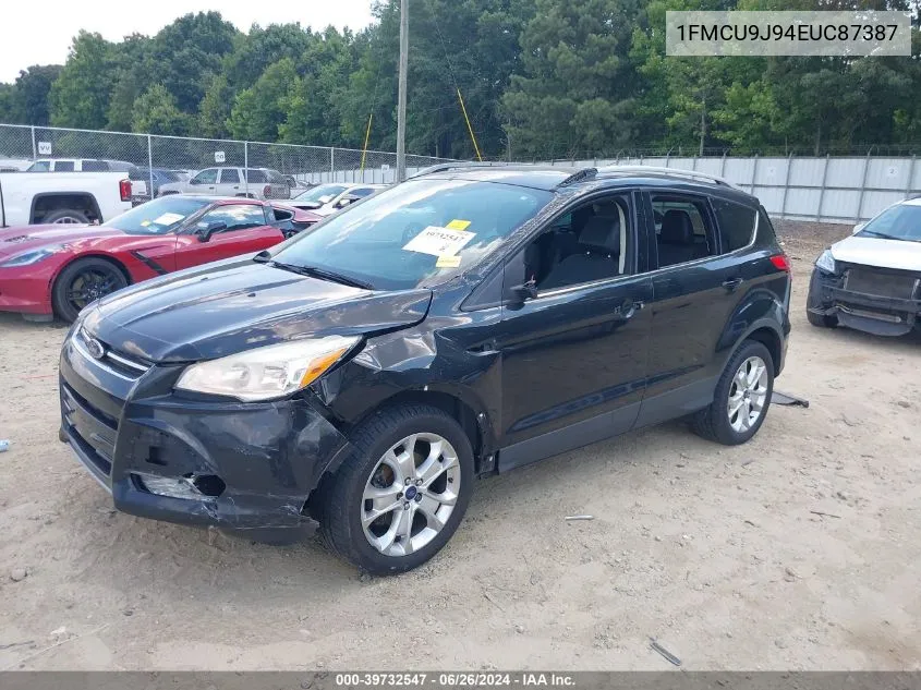 2014 Ford Escape Titanium VIN: 1FMCU9J94EUC87387 Lot: 39732547