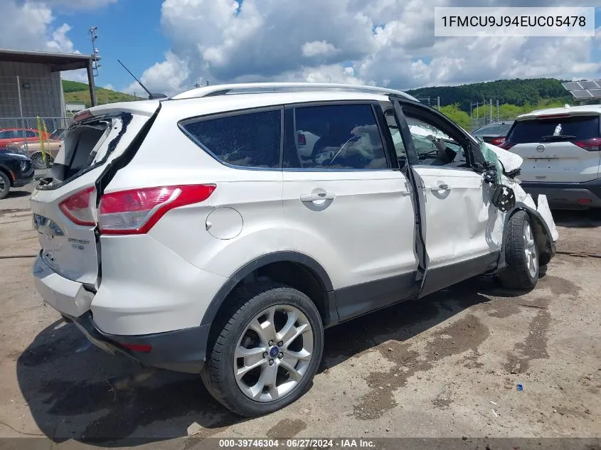 2014 Ford Escape Titanium VIN: 1FMCU9J94EUC05478 Lot: 39746304